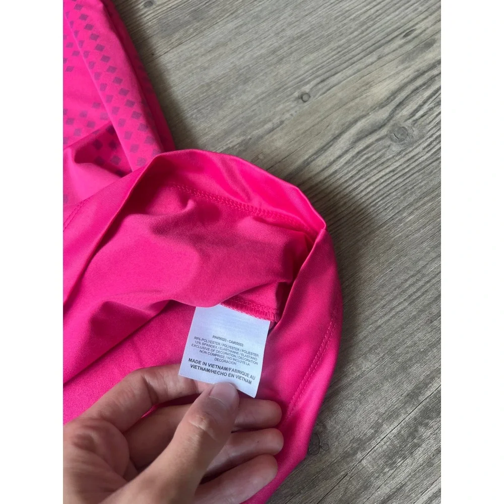 Nike Men's Golf Tour Performance Dri-Fit Polo  Hot Pink Geometric Size XL